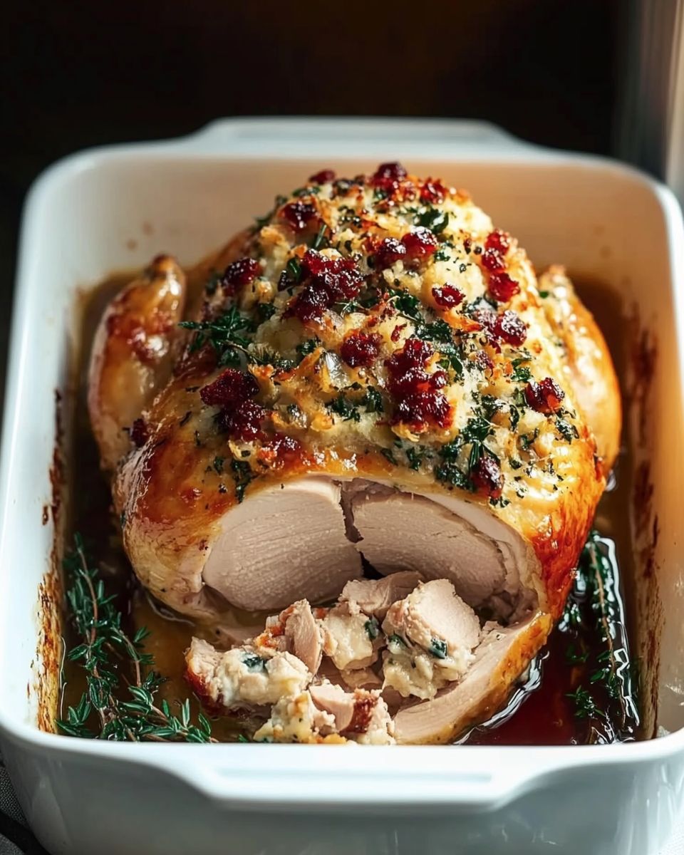 Christmas Stuffed Turkey Breast