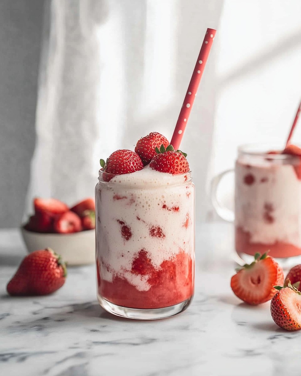 Korean Strawberry Milk Drink