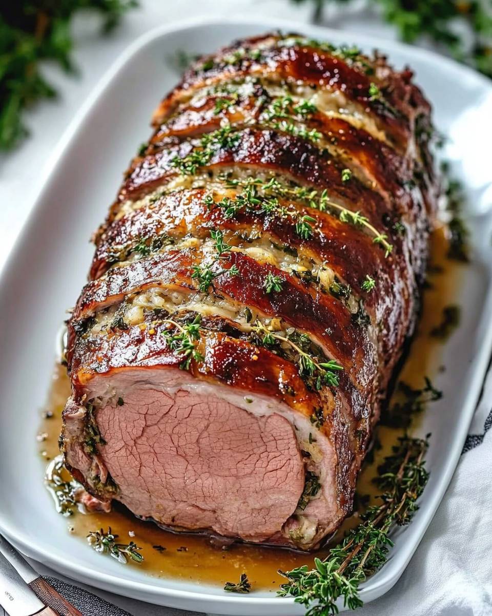 Christmas Stuffed Pork Roast