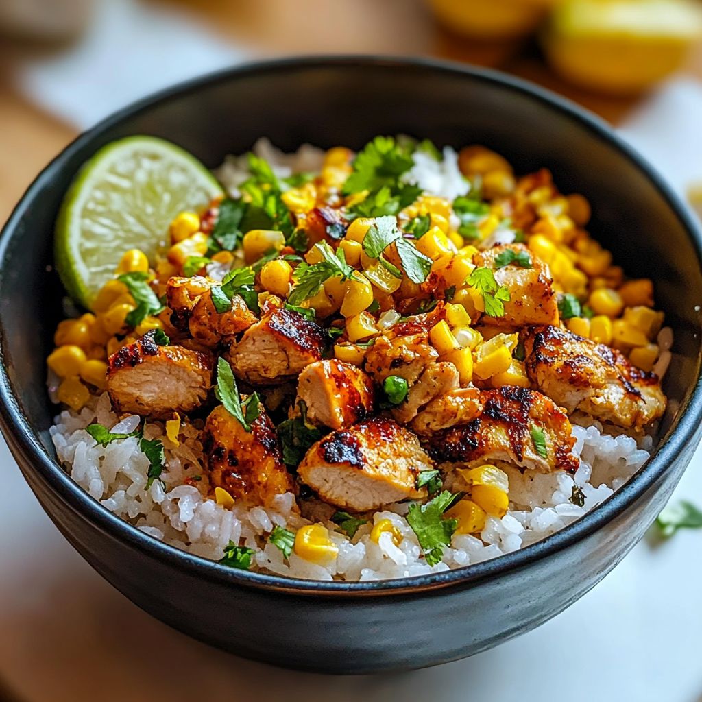 Street Corn Chicken Bowl