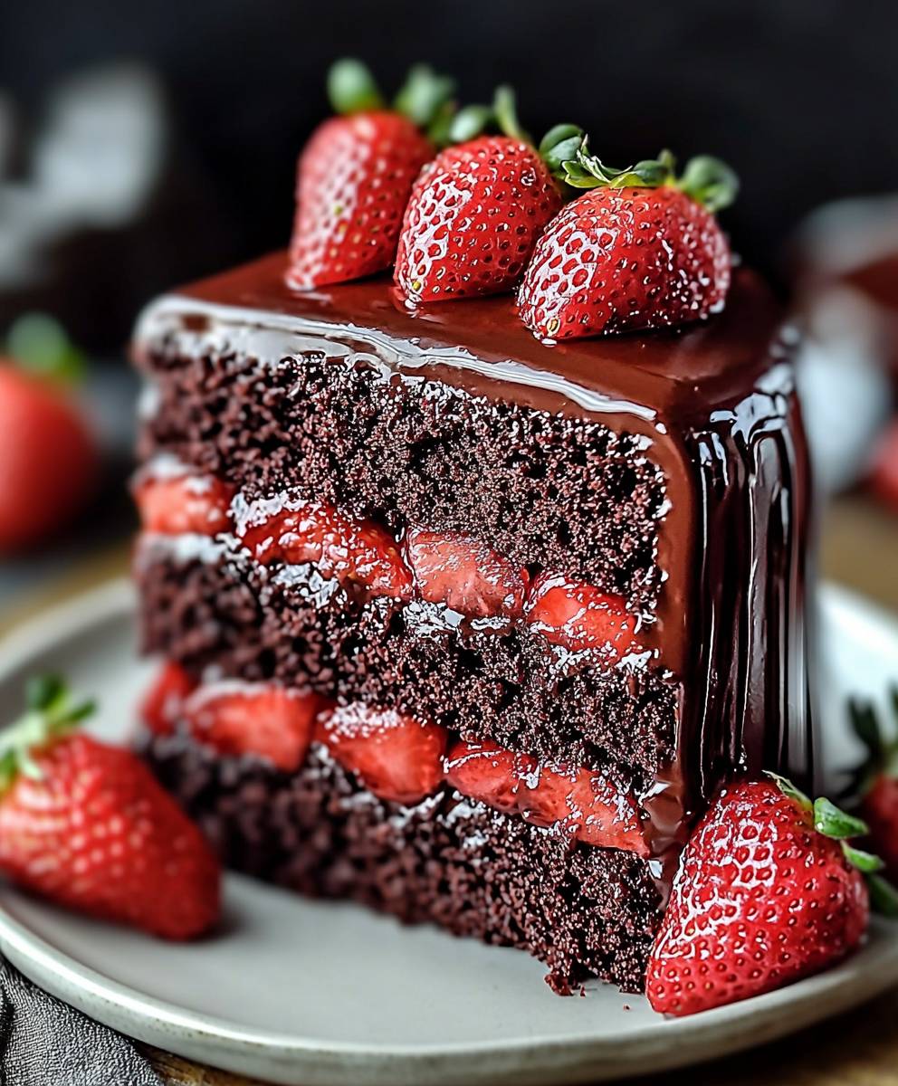 Chocolate Strawberry Cake