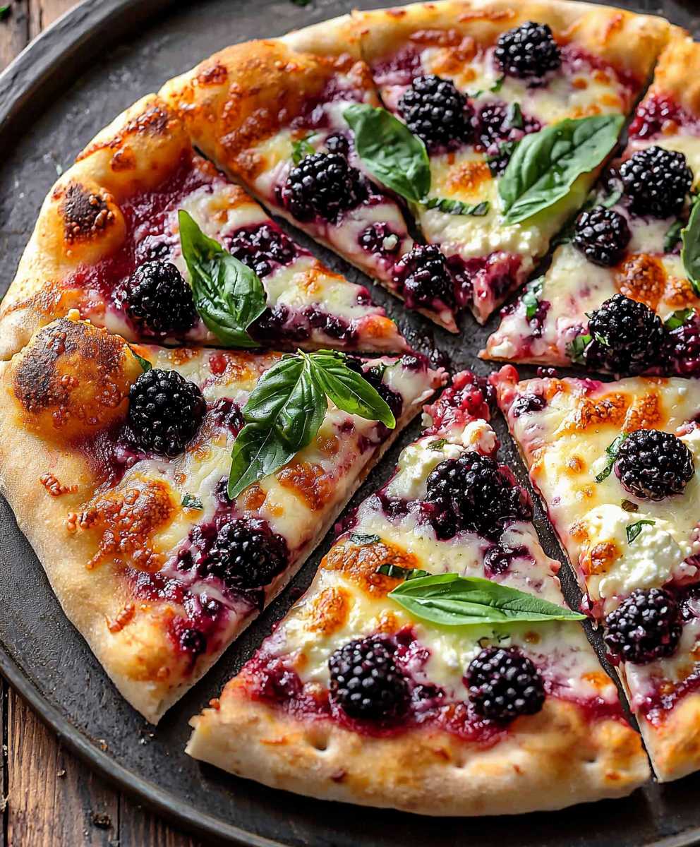 Blackberry Basil Pizza