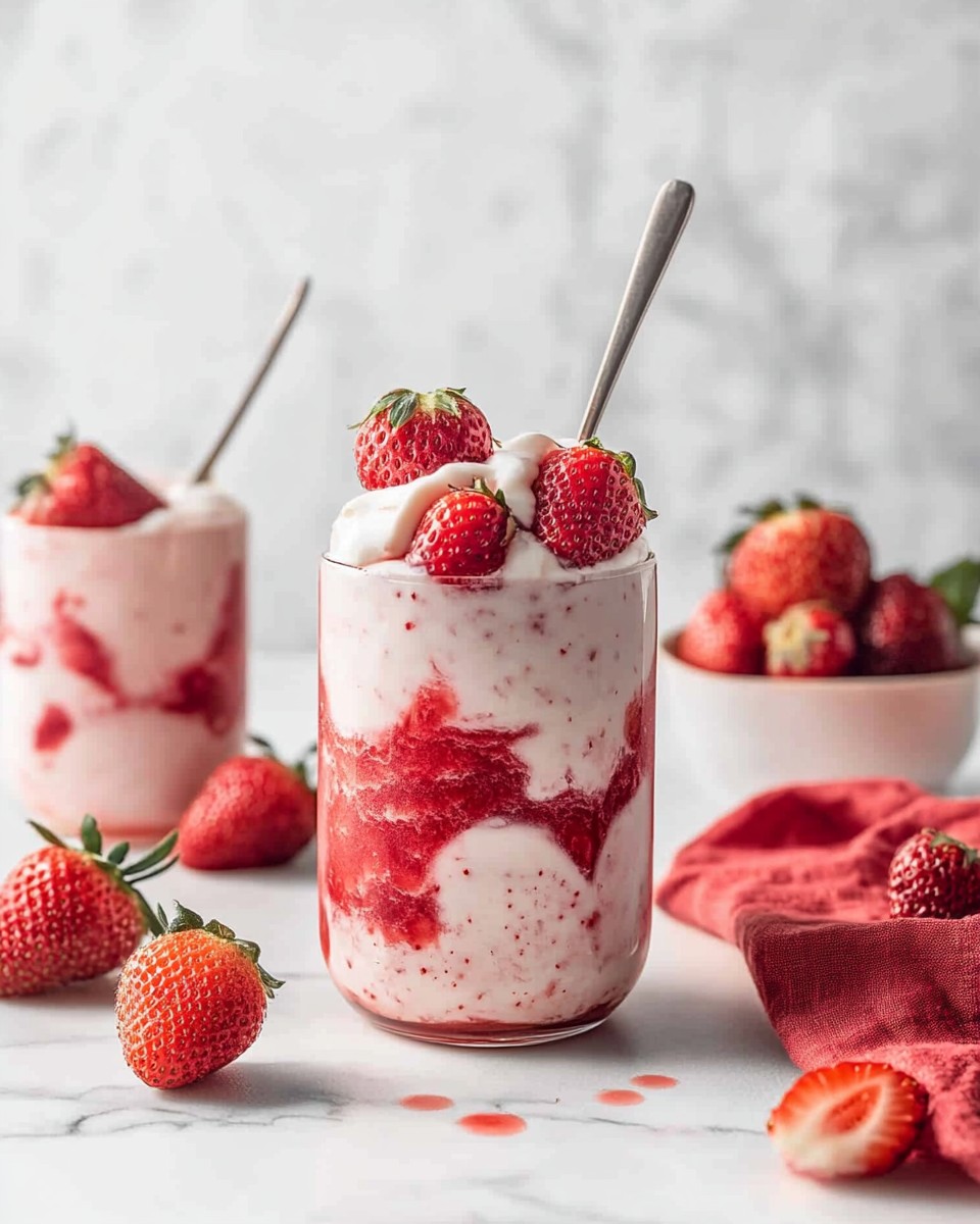 Korean Strawberry Milk Drink