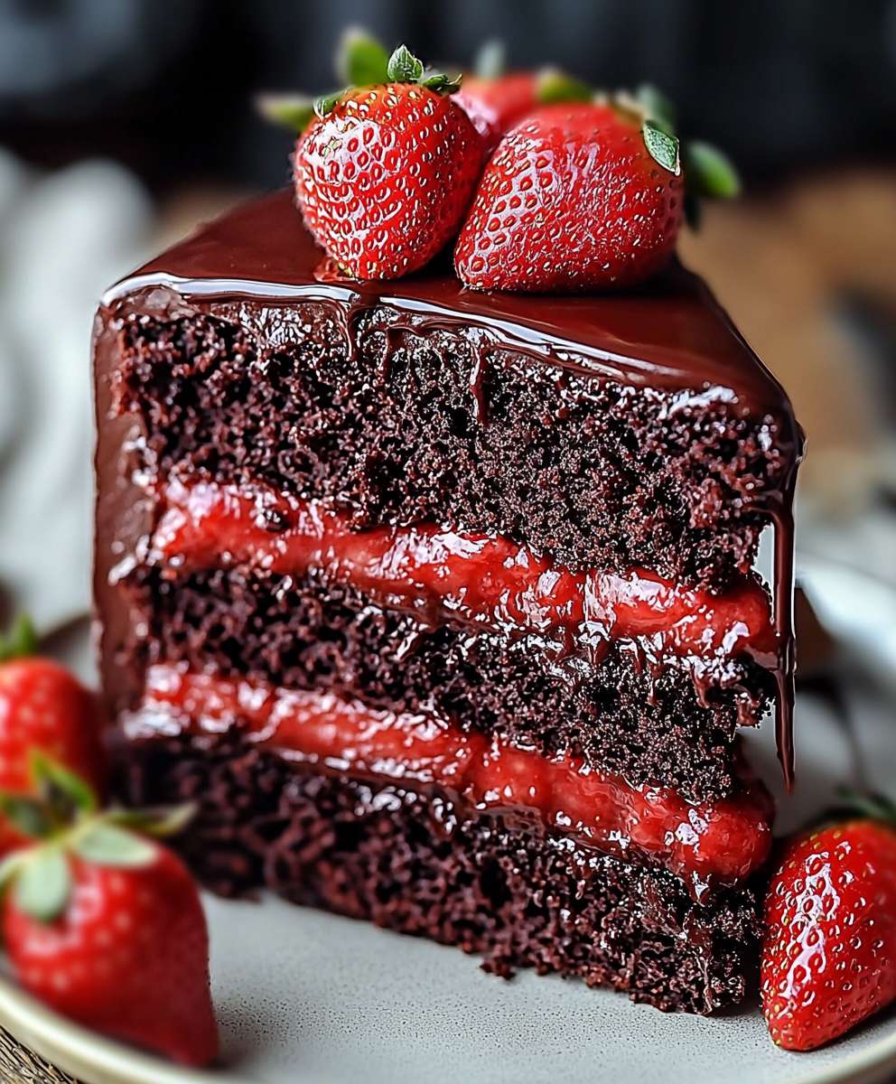 Chocolate Strawberry Cake