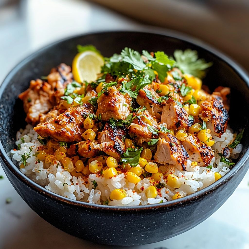 Street Corn Chicken Bowl