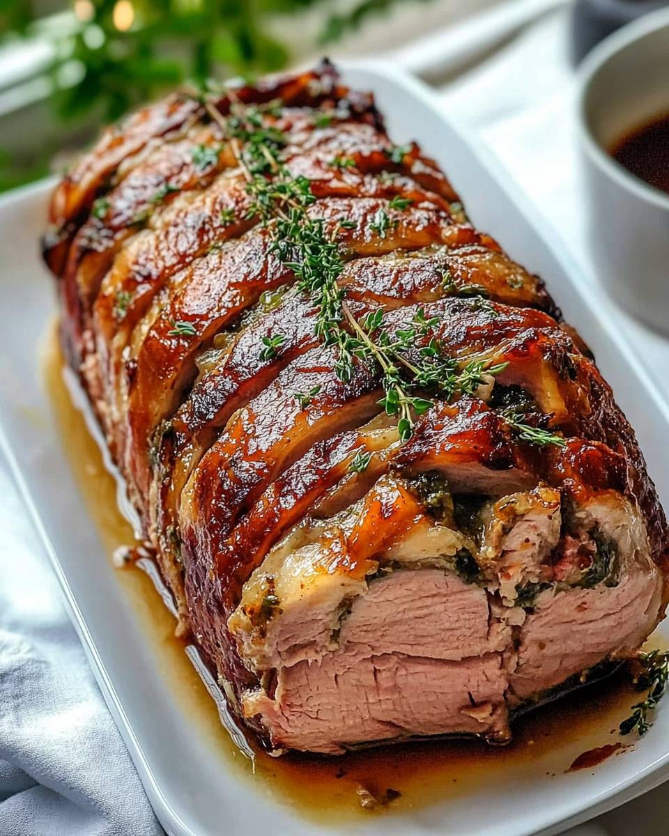 Christmas Stuffed Pork Roast