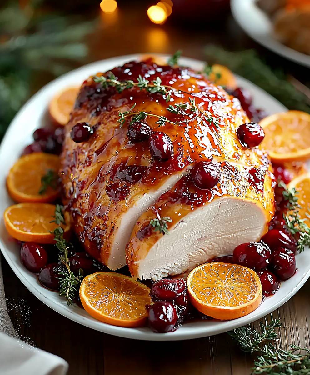 Cranberry Orange Glazed Turkey