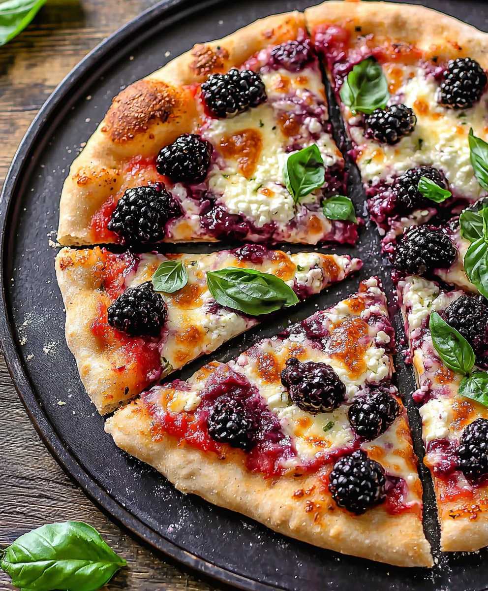Blackberry Basil Pizza